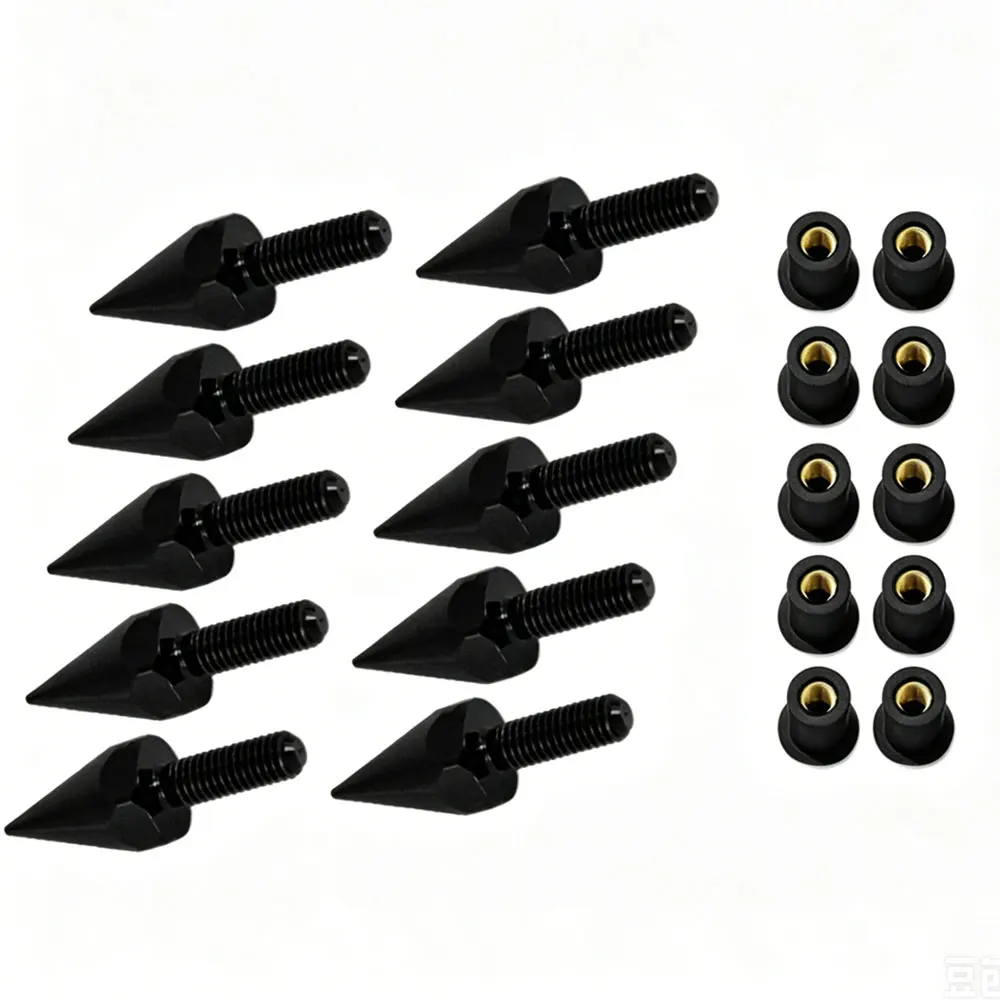 Windshield Wind Screen Spike Bolt M5 Screws Nuts Motorcycle Wind Screen Screws Windshield Spike