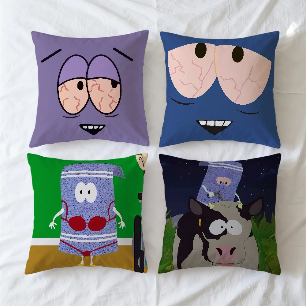 S-SOUTHS P-PARKS Toallin Cushion Cover Square Decorative Throw Pillow Case Sofa Bed Living Room Anniversary Gifts
