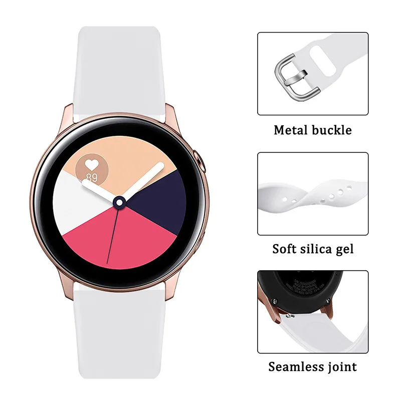 Cinturini per orologi in silicone da 22 mm per Samsung Galaxy Watch 5/4/3/5 pro/Amazfit GTR 4/ 20mm cinturino sportivo per braccialetto Xiaomi Huami