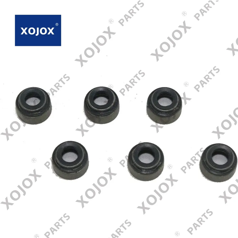 

XOJOX 6*Valve Stem Seal 15221-13153 1522113153 Compatible FOR Kubota Engine V2203 V2003 V2403 D1402 D1503 D1703 Excavator Kx121