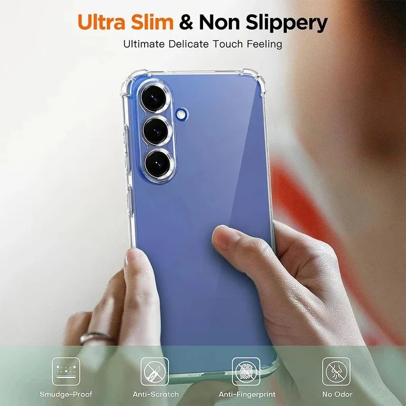 For Samsung Galaxy S26 S26+ Plus S26Plus Edge S26Edge Ultra S26Ultra S26U Clear Ultra Thin Soft Cover Shockproof Silicone Case