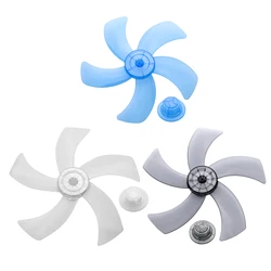 Universal Plastic Silent Electric Fan Blades with Nut Cover Replacements for 16/18 Inch Household Fans Standing Fans Table Fans