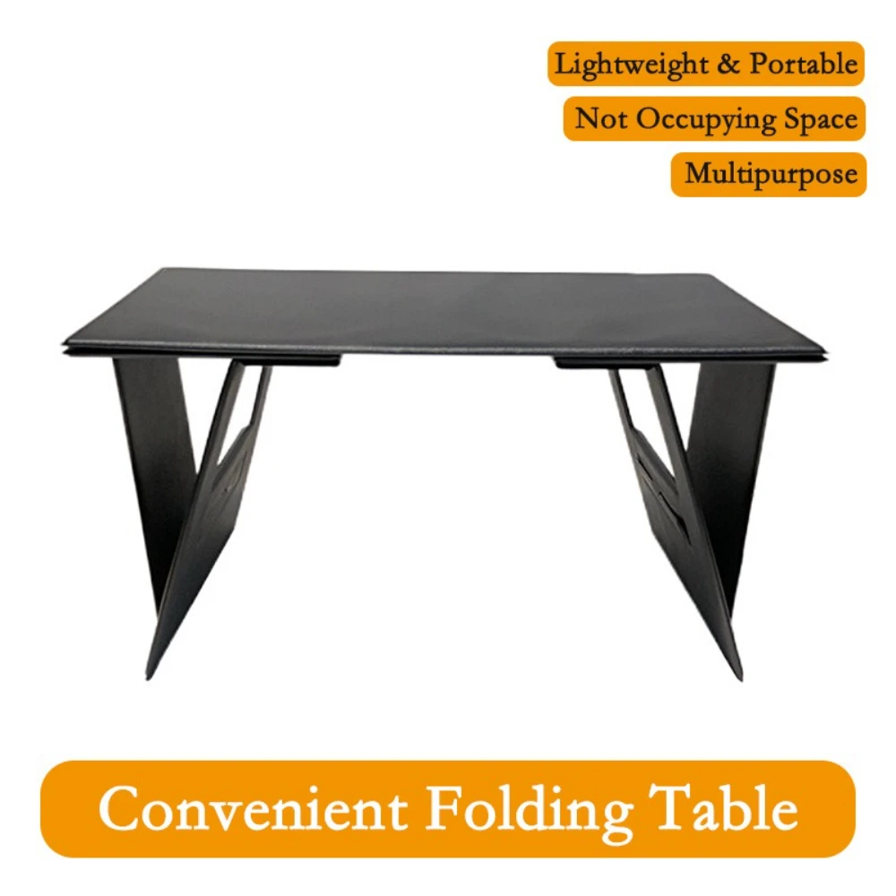 

Складной стол из искусственной кожи, поддержка компьютера, ультратонкий портативный складной держатель для планшета, подставка для хранения, настольная подставка для автомобиля