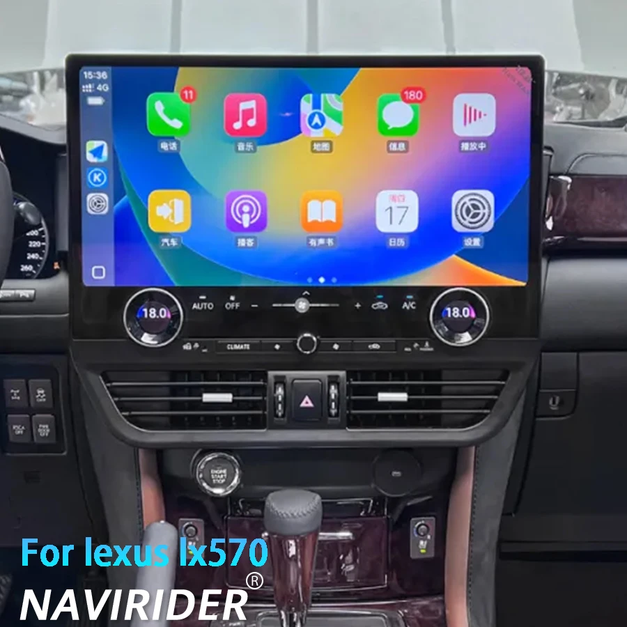 19.8 "untuk Lexus Lx570 Android 13 Radio Mobil Layar Sentuh Carplay GPS Pemutar Video Unit Kepala Multimedia Android Navigasi Otomatis