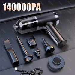 140000PA Car Vacuum Cleaner Dual-Purpose Strong Suction Powerful Vacuum Cleaner Wireless Handheld Mini Blower for Home Appliance