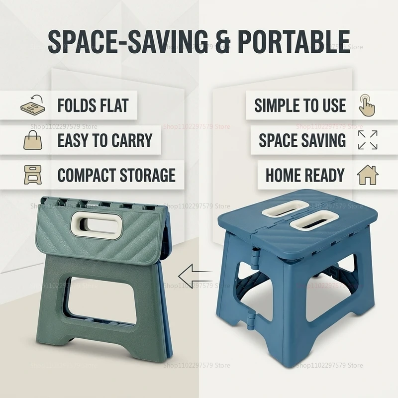 Outdoor Picnic Camping Fishing Stool, Portable Bench, Train Chair, Folding Chair Simple Thickened Folding Stool, Mini Portable view 2