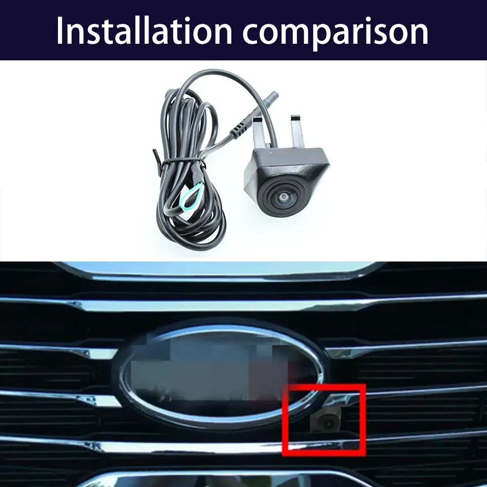 CVBS/AHD 1080P Fisheye Lens Vehicle Parking Car Camera For Kia Sportage R 2011 2012 2013 Front Logo View Camera