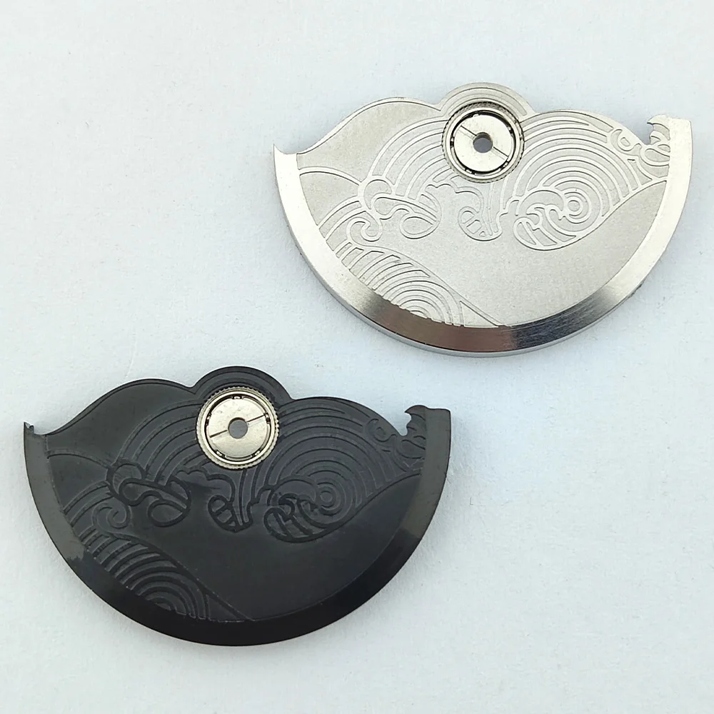 

NH35 Роторы с качающимся грузом, высококачественный серебристый ротор, совместимый с механизмами NH34 NH35 NH36 NH38 4R35, запасные части