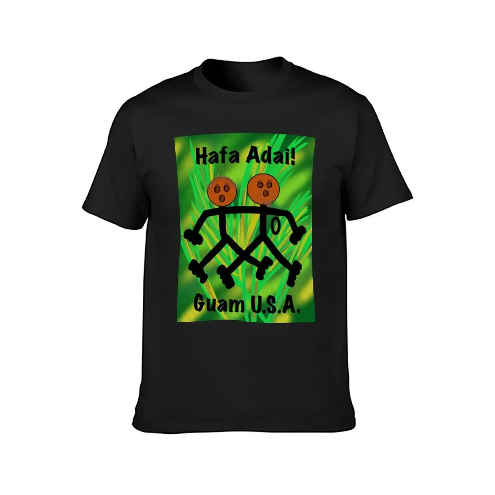 Hafa Adai, Guam, U.S.A., Gadao Figures, Coconuts T-Shirt cheap stuff essential t shirt mens clothes