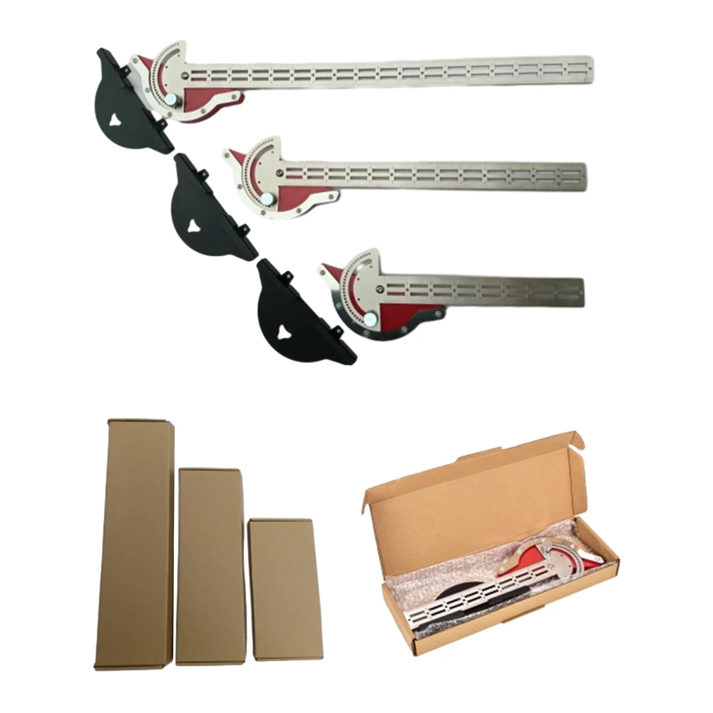 2-in-1 Protractor Graduation Ruler Stainless Steel Woodworking Drafting Supplies Physics Mathematics Teaching Utensils