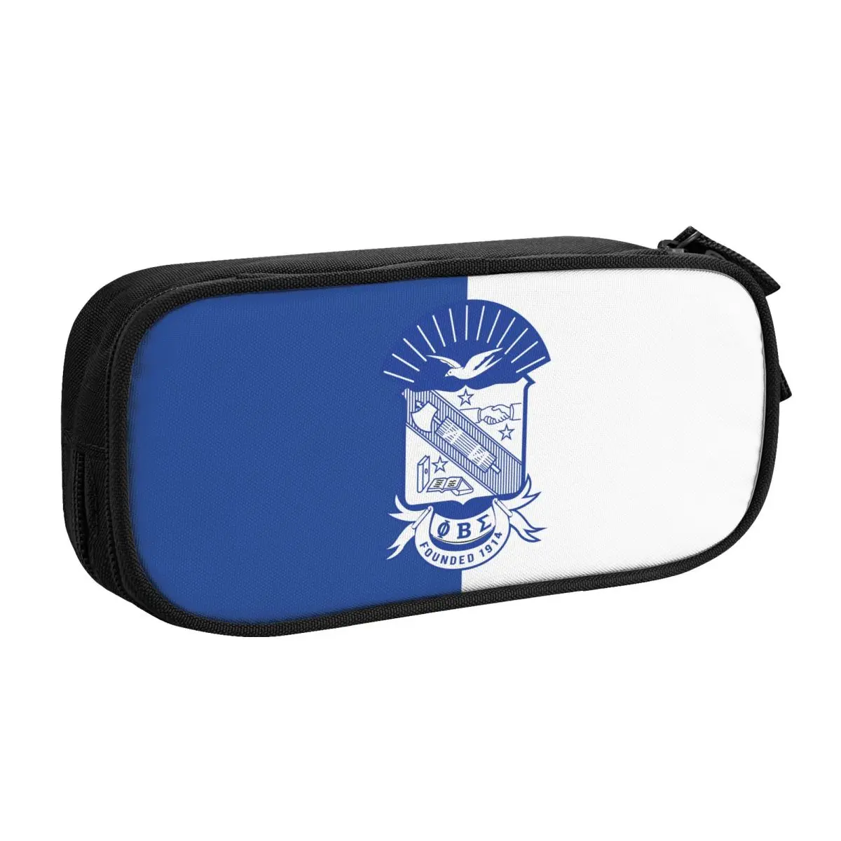 Phi Beta Sigma PBS Fraternity Big Capacity Pencil Pen Case Office College School Large Storage Bag Pouch Holder Box Organizer