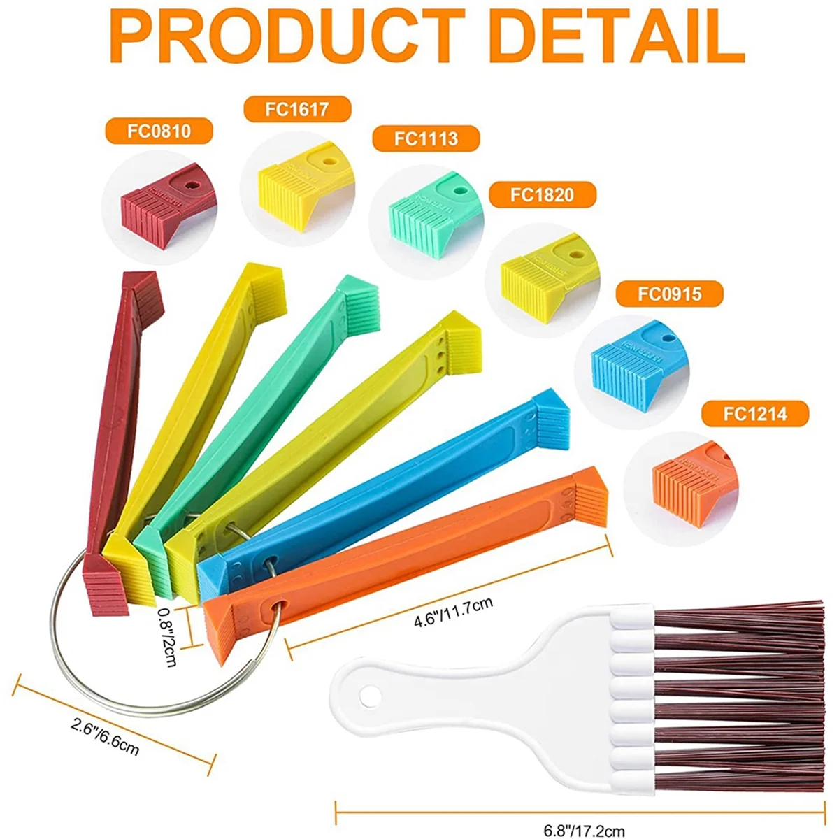 مجموعة مشط زعنفة حلقية FCR6 ، مكيف هواء ، تصويب ، مبخر ، لفائف مكثف ، مشط زعنفة تيار متردد ، مستقيم