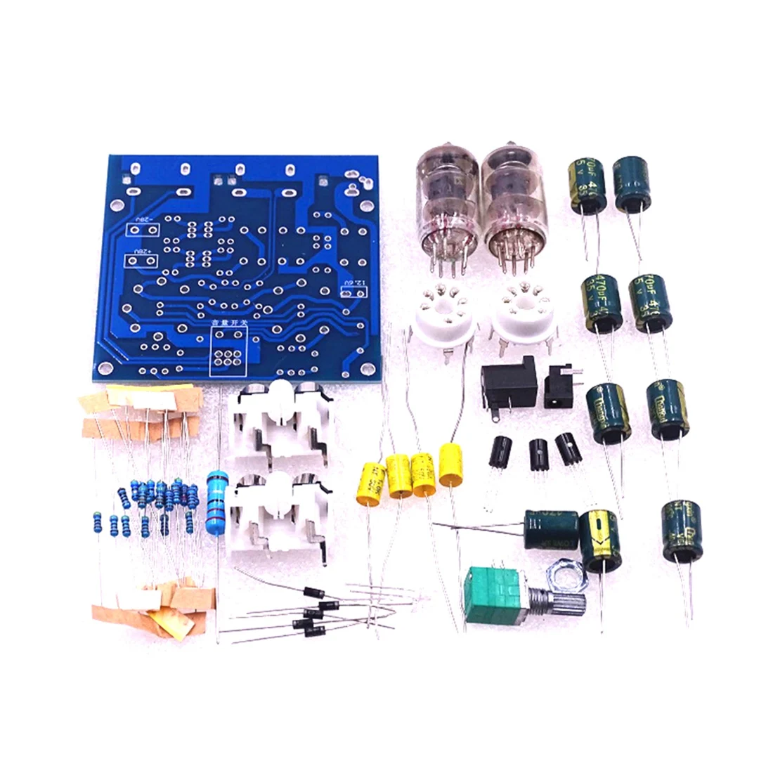 AC 12V 1A 6J1 valor preamplificador de tubo placa amplificadora preamplificador auriculares Kits DIY