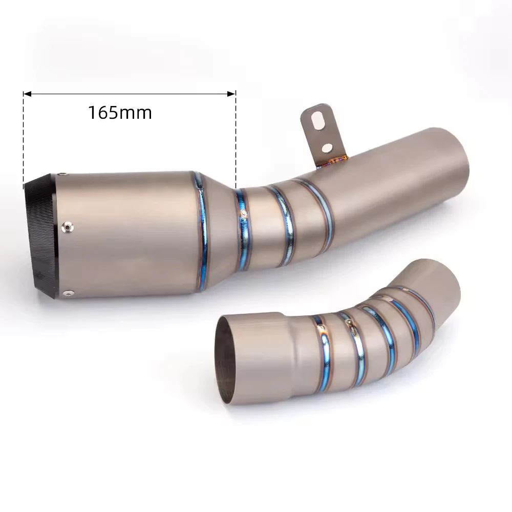 Hot Sale Motorcycle Exhaust Accessories Racing Middle Tail Pipe Escape Muffler slip-on  Line For Kawasaki ZX6R ZX-6R 2009-2020