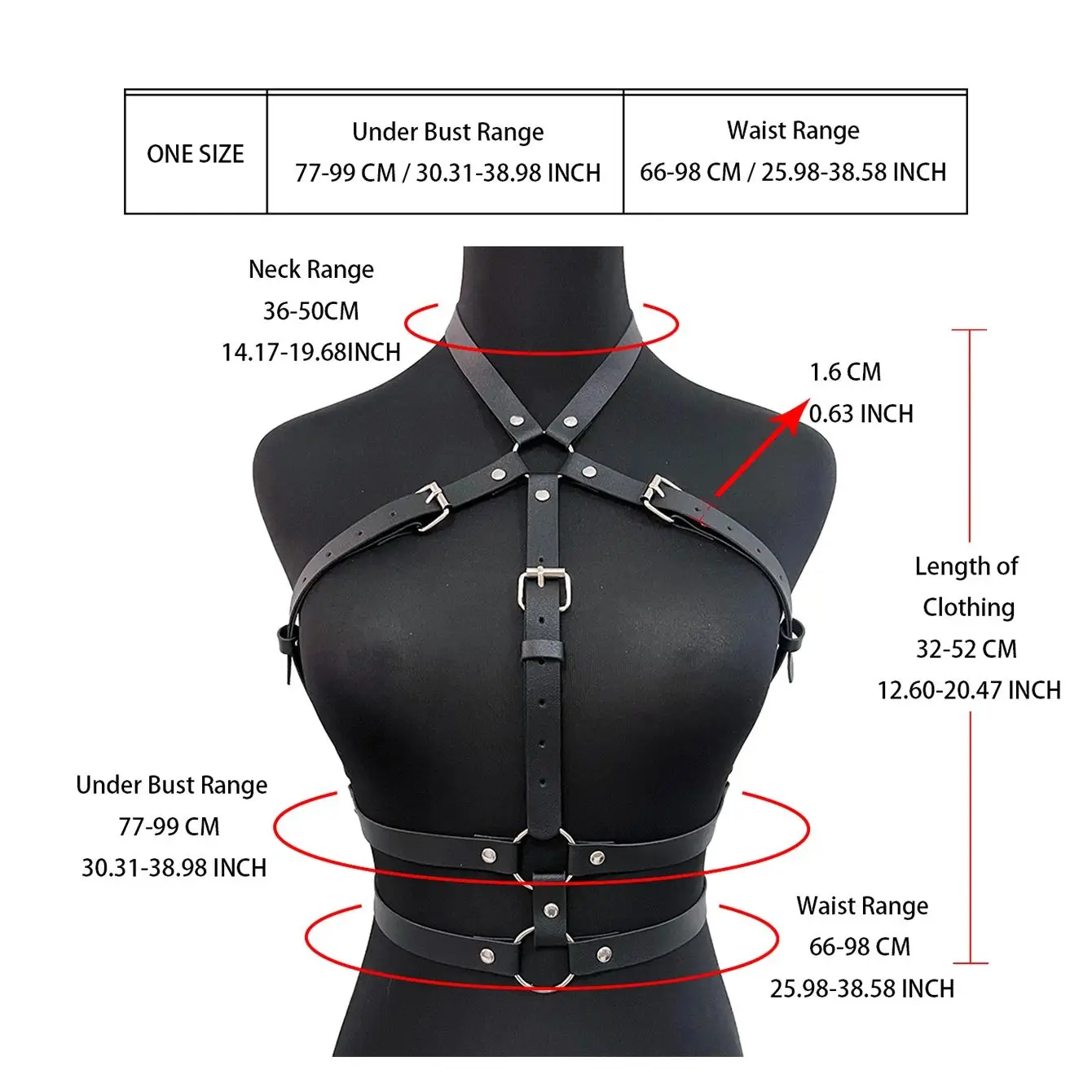 Harness für Frauen Pu Leder Bein Frauen Sexy Bondage Bein Harness Einstellbare Oberschenkel Strumpfband Dessous Gothic Punk Kleidung
