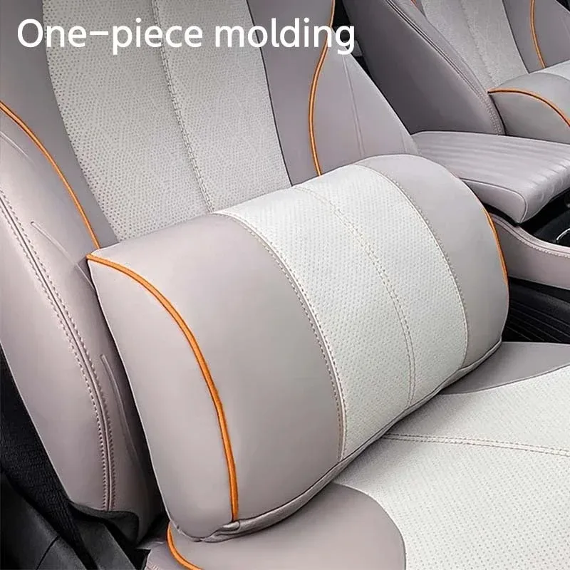 وسادة مقعد السيارة واقية كرسي داعم للفقرات القطنية مسند الرأس وسادة رغوة الذاكرة وسادة الرقبة تخفيف ل Byd Yuan Plus Atto 3 2022-2025