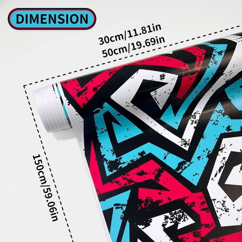1Roll Graffiti Painting Car Films for Auto Body Hood Rearview Mirror DIY Motorcycle Bicycle Skateboard Waterproof Vinyl Wrapping view 2