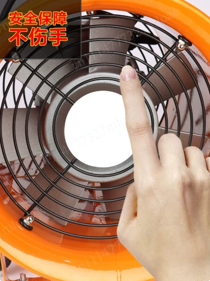 Portable Axial Fan 220V Mobile Exhaust Fan Exhaust Blower High Speed Painting Industrial Ventilation Equipment view 2