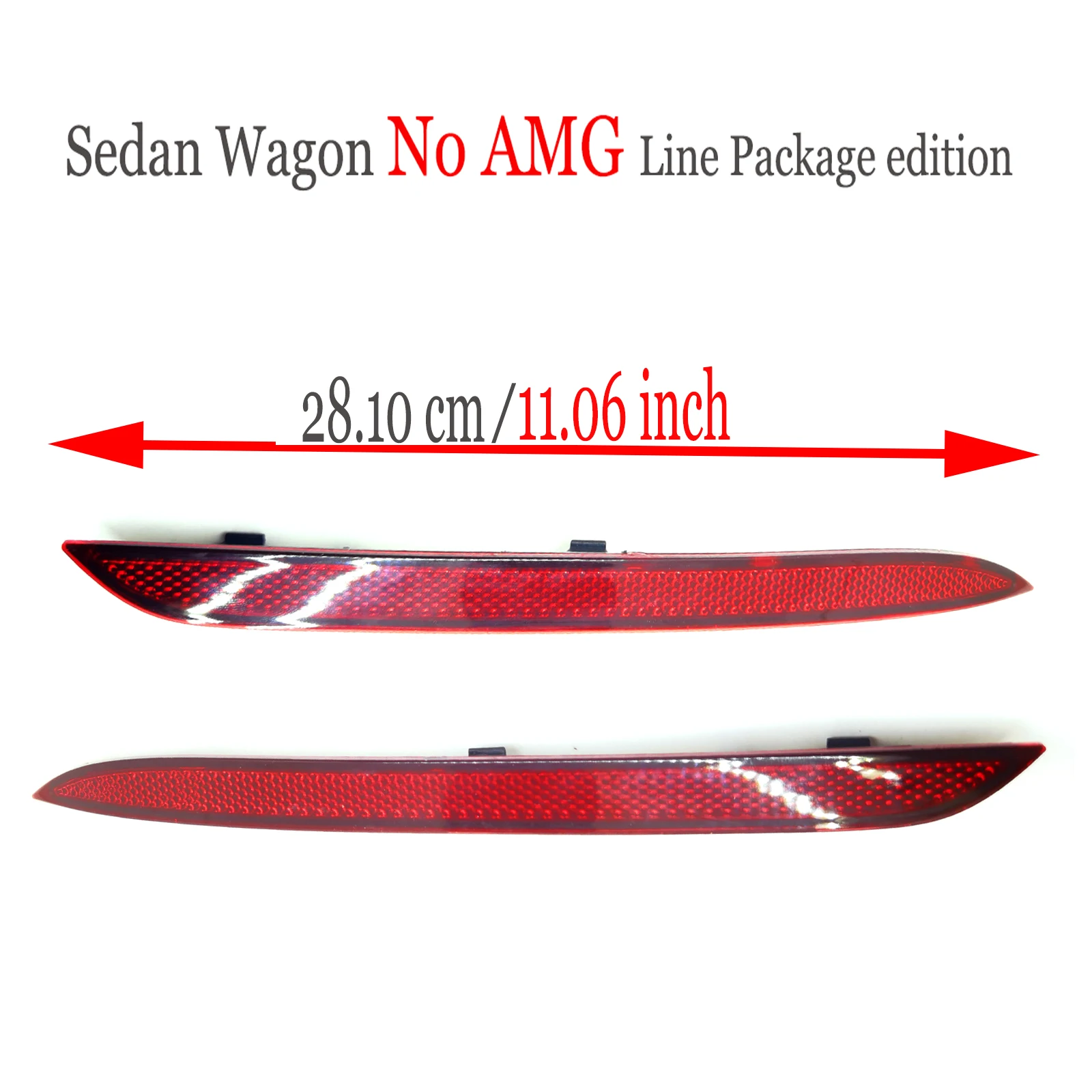 For Left Right 14-20 Mercedes Benz S W222 S300 S320 S350 S350d S400 S400d S450 S500 S560 S600 Rear Side Reflector