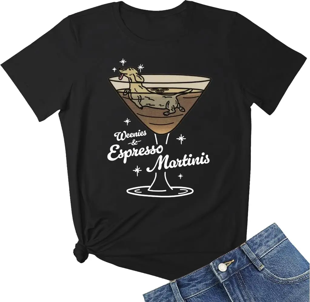 Weenies Espresso Martinis T-Shirt, Weenies Espresso Martinis Tee, Espresso Martini Shirt, Unisex T-Shirt