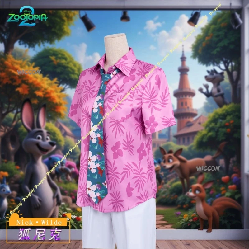 أفلام تأثيري ازياء البدلة الحيوان الثعلب قميص الفتيان النساء التعادل الرجال السراويل الوردي نيك الملبس حديقة الحيوان مرحلة حفلة عيد الميلاد عيد الهالوين