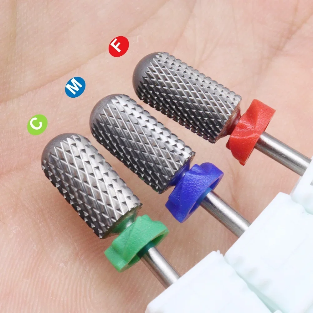 1 Stuks Wolfraam Staal Nagel Boren Vijl Nagel Elektrische Boor Machine Manicure Pedicure Boren Accessoire Acryl Nail Tools Smoot