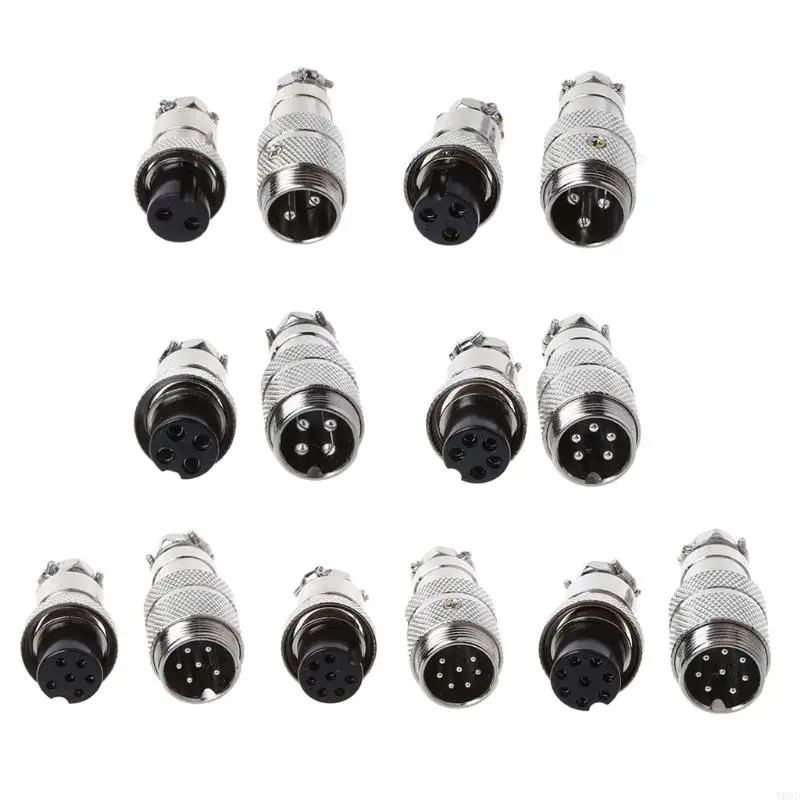 Y08D Gx16 Butting Aviation Male Connector Female Plug 2/3/4/5/6/7/8 Pin