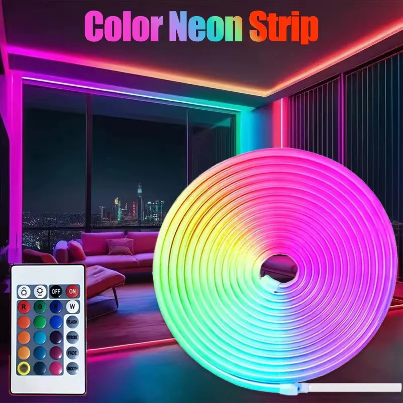 

Neon Rope Lights, Multiple Modes,Flexible LED Cord Light Controlled with App/Remote, IP65 Outdoor RGB Waterproof