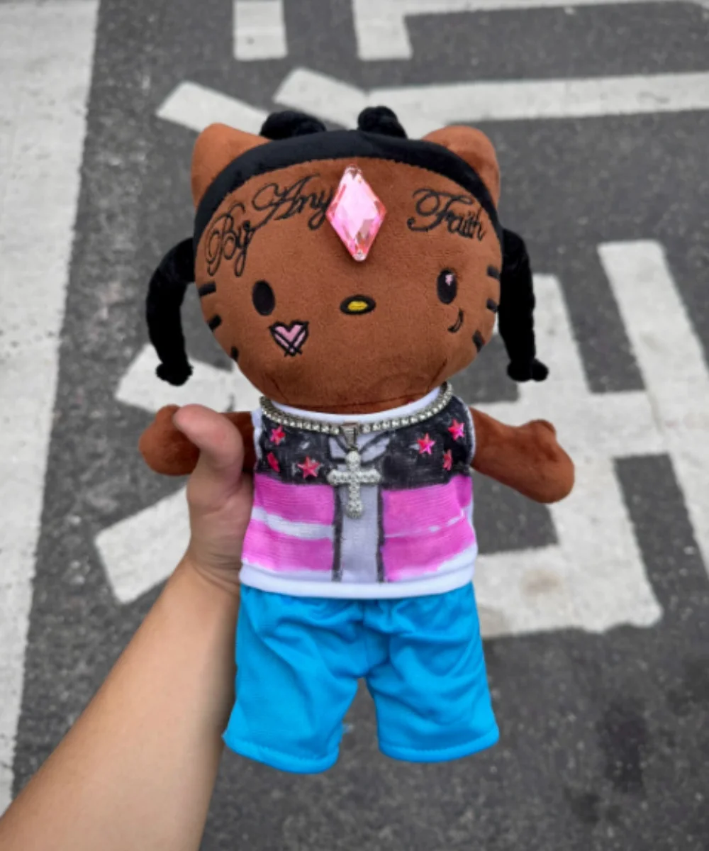 

В наличии: Плюшевая кукла Hello Kitty в стиле Lil Uzi Vert, аниме-игрушка, подарок на день рождения или Рождество