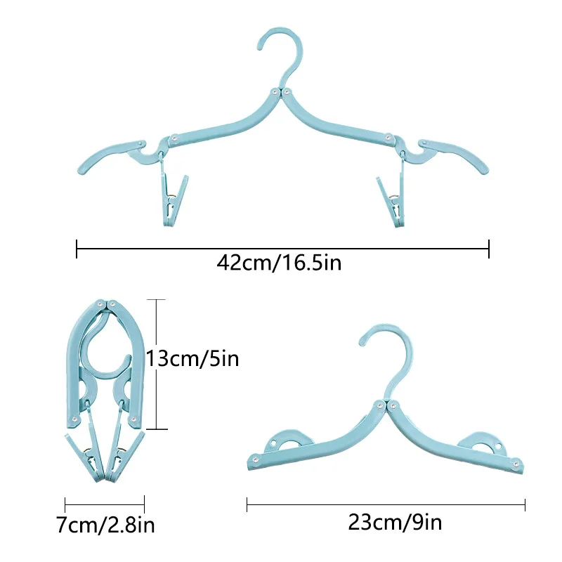 Travel folding clothes rack with storage bag, portable travel clothes rack business trips, student dormitory for home use suit view 4