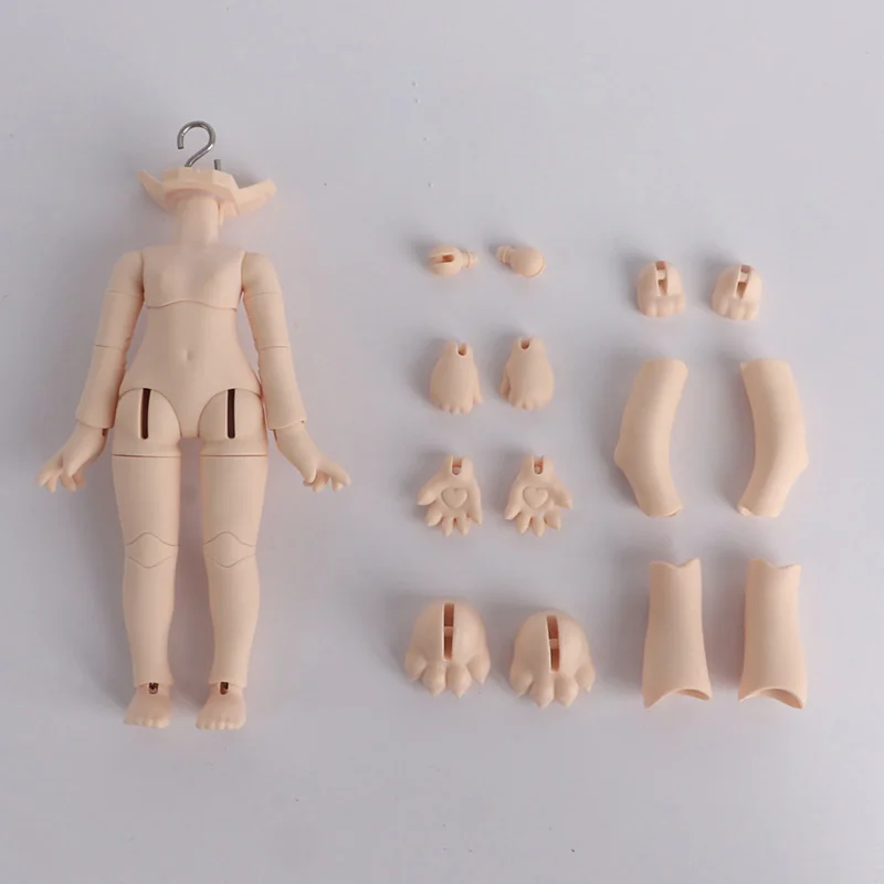 New 1/12 Bjd Body Animal Body Cat Bear Body for GSC Head Ob11 Doll Body Spherical Joint Doll Toy Replacement Joints Accessories