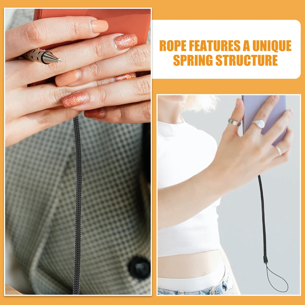 

10 Pcs Telephone Anti-lost Spring Rope Miss Wrist Lanyard Pvc Stylus Pen Fixing Ropes