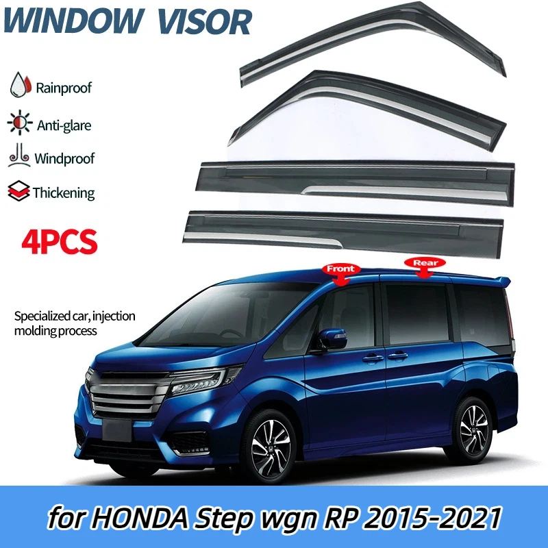 

Car Window Visor for HONDA Step wgn RP 2015-2021 Side Window Deflector Weathershield Sun Rain Guard
