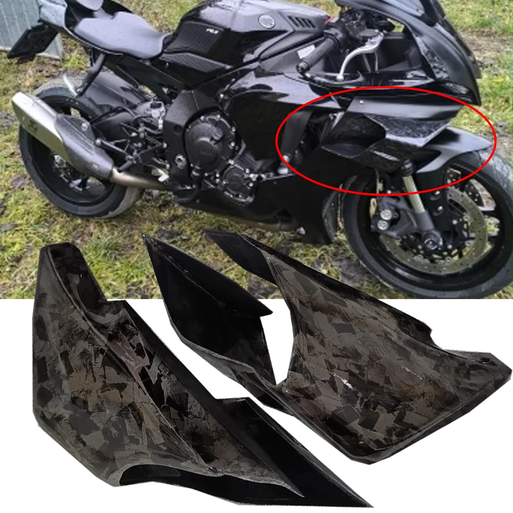 R1 Winglet Aerodynamic Spoiler Side Fairing For Yamaha YZF R1M YZF-R1 2015-2020 2021 2022 2023 YZFR1 Accessories Fixed Wind Wing