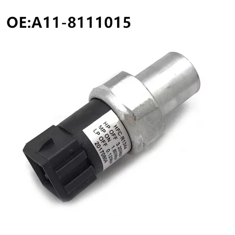 A/C Hoge Lage Druk Schakelaar Assy Voor Chery A3 A5 Qq6 Tiggo A1 Amulet Fora Airconditioning Drukklep Sensor A11-8111015