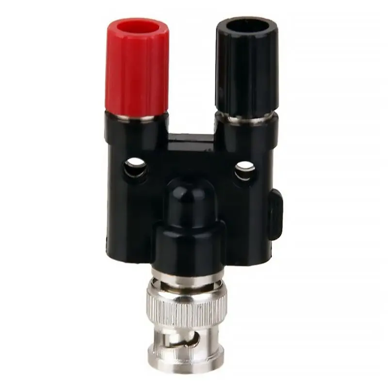Efficient 4X BNC Plug 4Mm Banana Plug Splitter Connector BNC Male Plug To 2 X 4Mm Banana Female Jack Socket Adapter