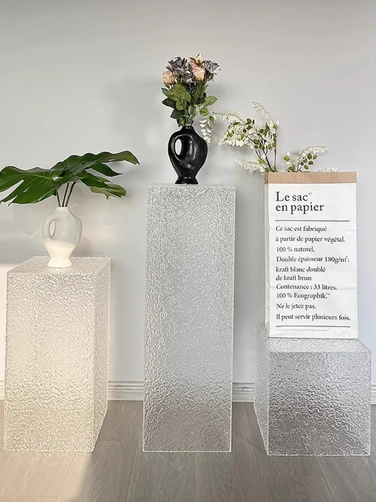 

Acrylic Floor Display Table Clothing Store Window Zhongdao Platform Shelf Live Display Table Figure Display Stand