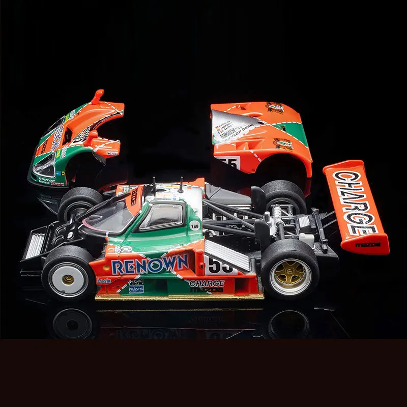 202203 TOMYTEC TOMICA TLV 1/64 LV-N787b  Mazda 787 b #55 alloy car car model gifts