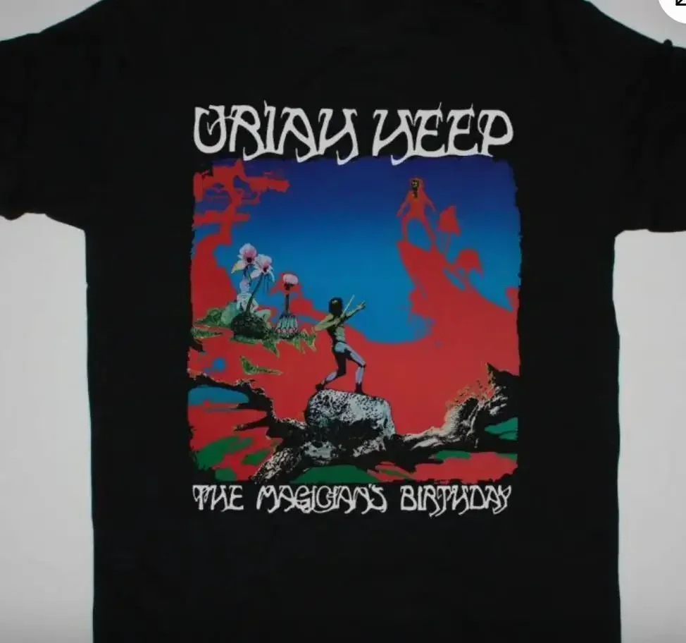 Uriah Heep coton anniversaire T-Shirt noir toutes tailles