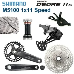 SHIMANO DEORE M5100 11S Groupset Shifter RD-M5100 Rear Derailleur CS-M5100 Cassette Chain FC-M5100 BB52/MT500 M5100 11V Kit