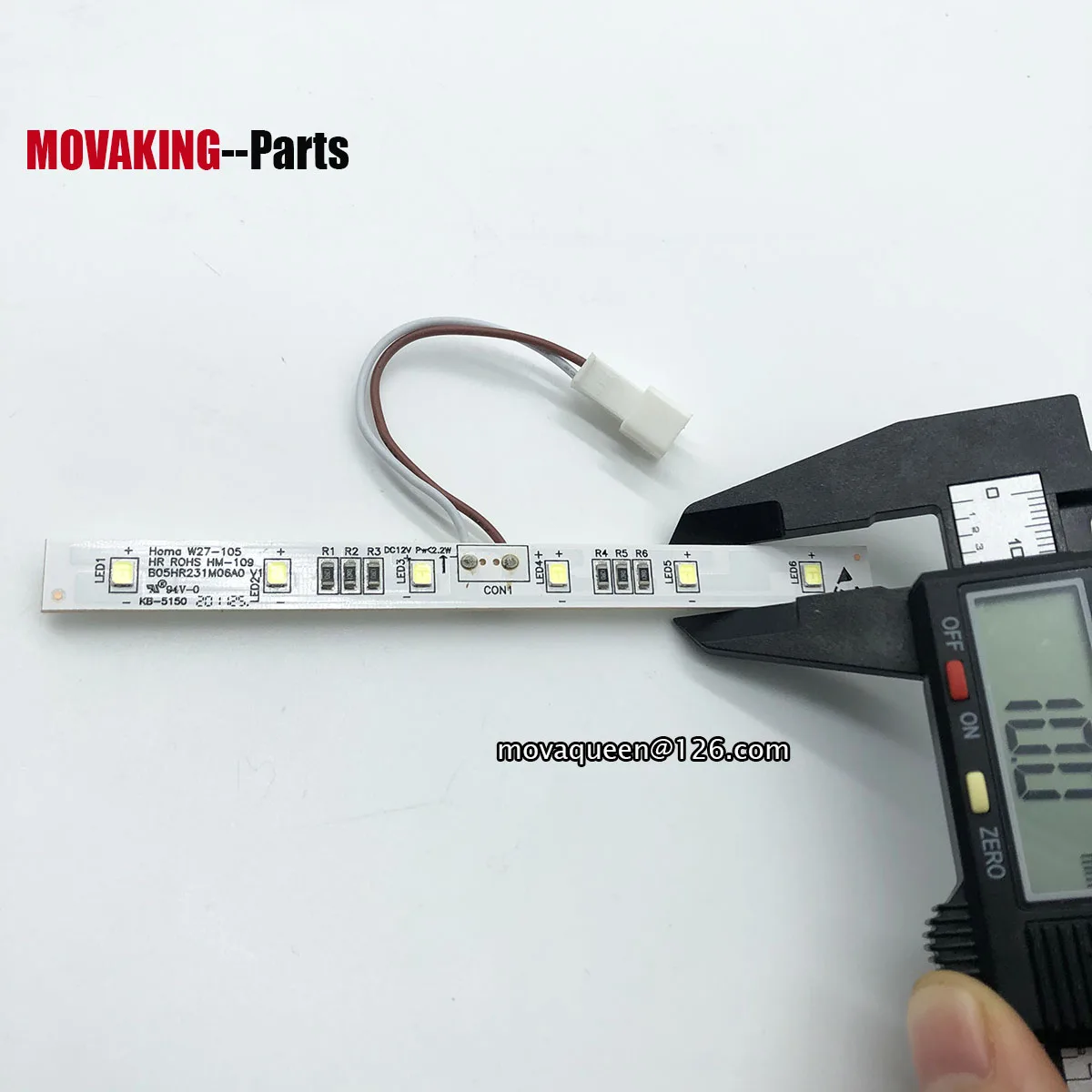 เครื่องกวนไฟ LED สำหรับทำความเย็น W27-105สำหรับเปลี่ยน Homa ตู้เย็น