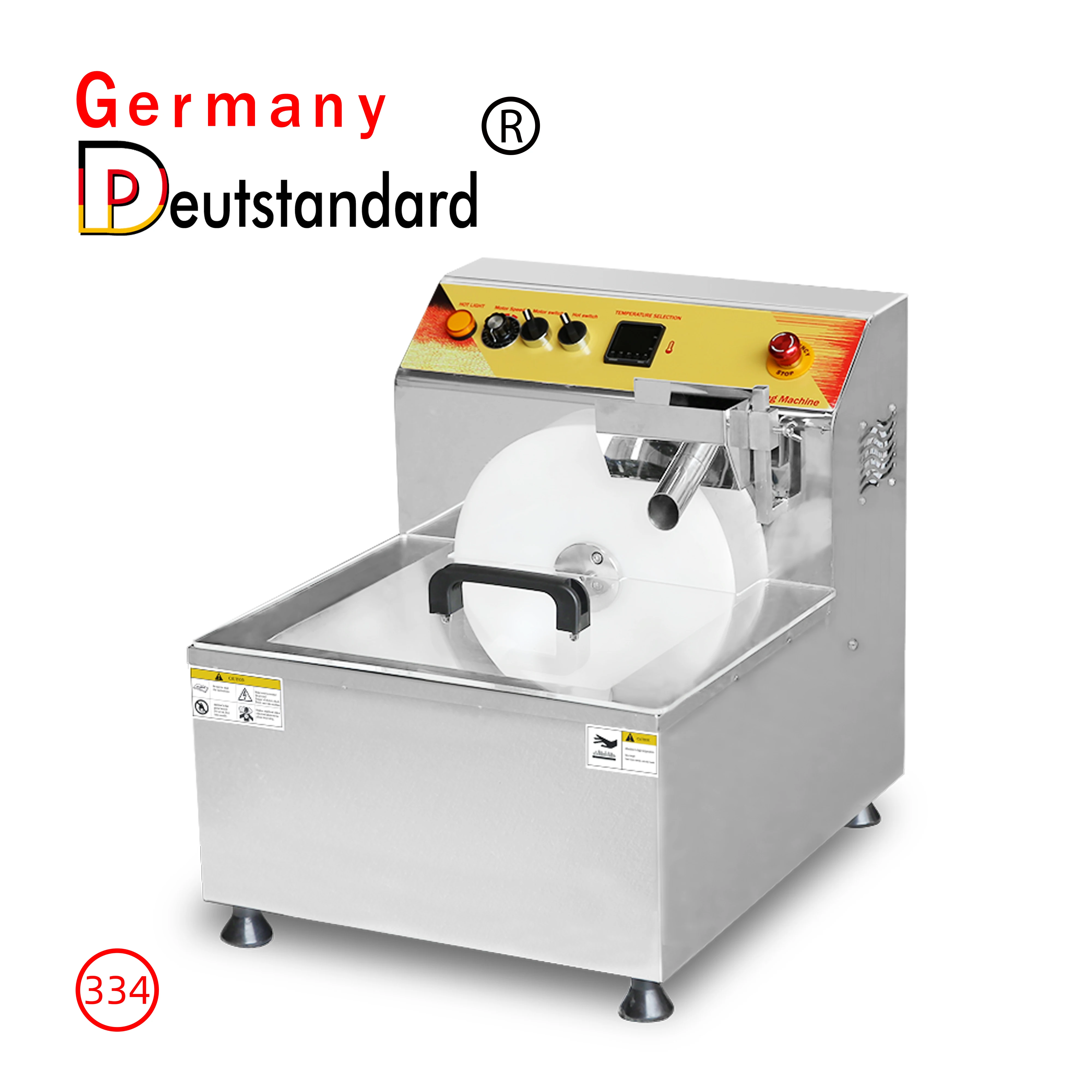 독일 도이트스탠다드 NP-335 24.8L 고생산성 자동 이중 휠 초콜릿 템퍼링 머신