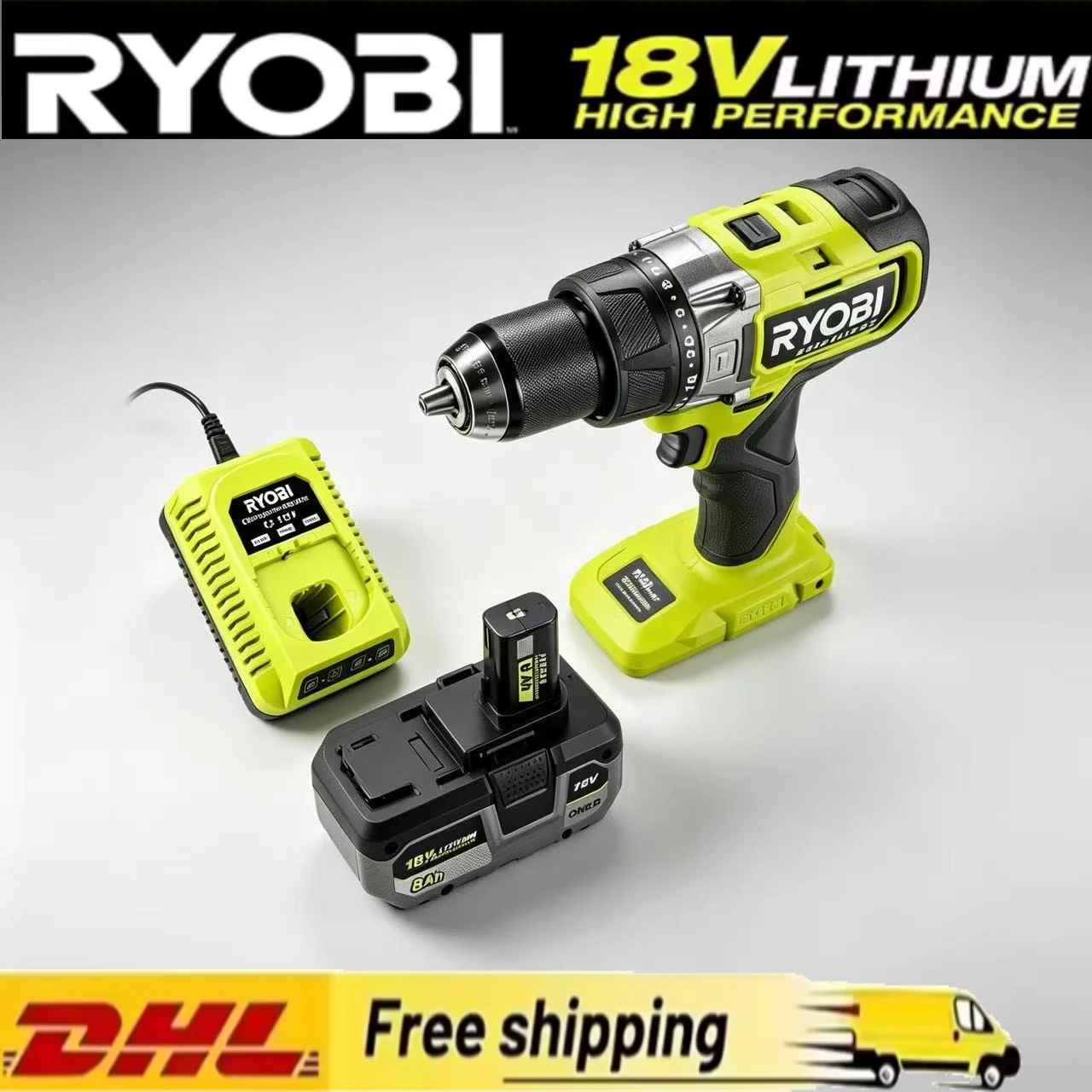

Factory Matched RYOBI P108 18V Li-ion Rechargeable Battery , Stable Energy for P104 P107 RB18L50 RB18L20 DIY Tools