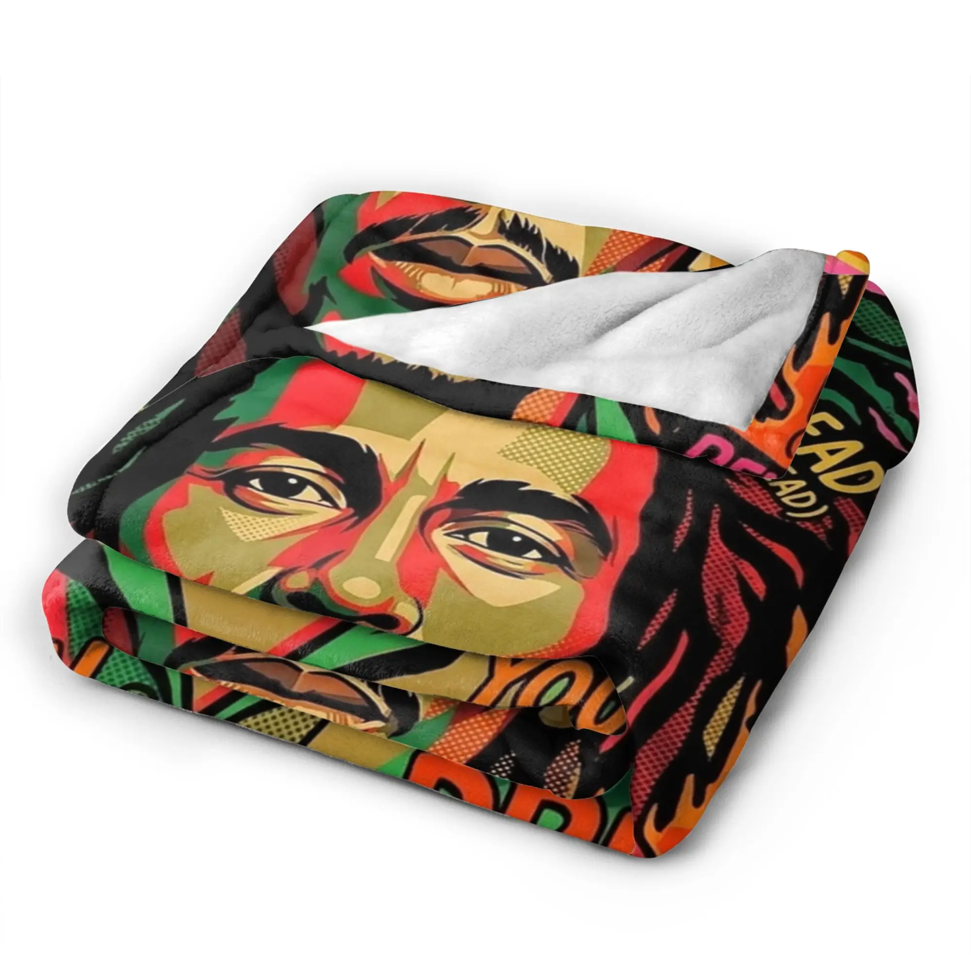 B-Bobs M-MarleyS One Love Plush Blanket Children  Flannel Throw Blanket For Couch Chair Sofa Bed Warm Soft Bedspread Gift Idea