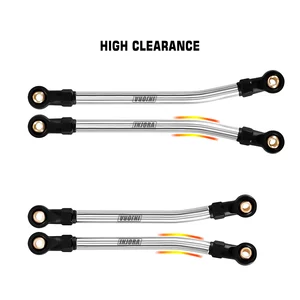 1/18 RC Paletli, Redcat Ascent-18 için yüksek açıklıklı paslanmaz çelik INJORA yönünde bağlantı seti 6 Büyük satış, pulluk, kültivatör-no. 1