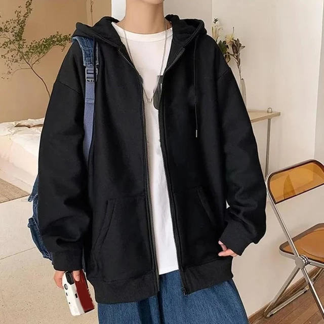 Classic Blank Zip Up Hoodies Unisex Fashion Zipper Hoodie Men Zipup Plain Hooded Sweatshirt For Men Sudadera Con Capucha Felpo AliExpress 200000343