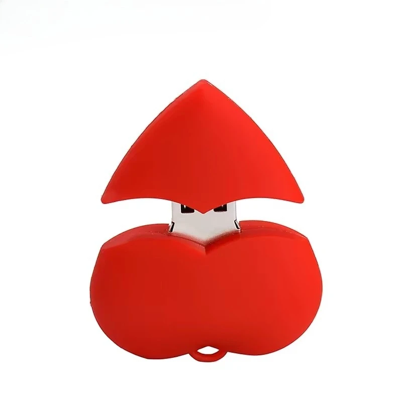 Подарки для детей Red Heart 64 ГБ USB-накопитель Силиконовый 32 ГБ Pen Drives Креативный подарок 16 ГБ Память 8 ГБ Красивый U-диск 2.0