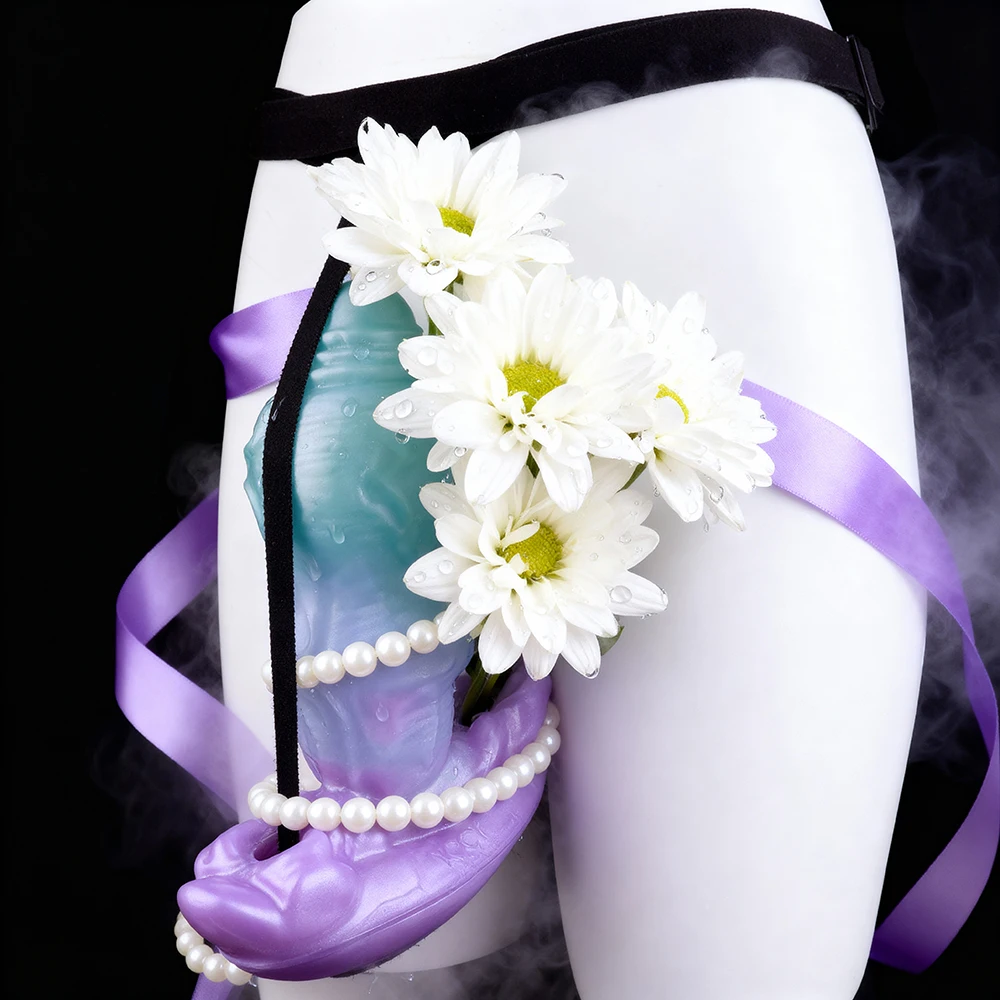 ELKKOST عقدة كبيرة شرجي التوصيل قضيب جلدي الذئب دسار التحكم عن بعد هزاز الفم الكمامة الجنس لعب للرجال النساء الأزواج الكبار 18 S ، M ، L #1