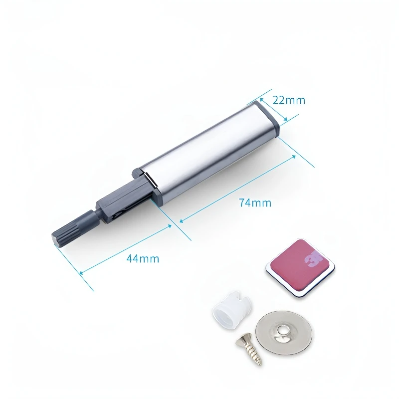 Roestvrijstalen contactloze magnetische kastdeur Duw open dempers 100.000 cycli getest Ontwerp zonder handgreep