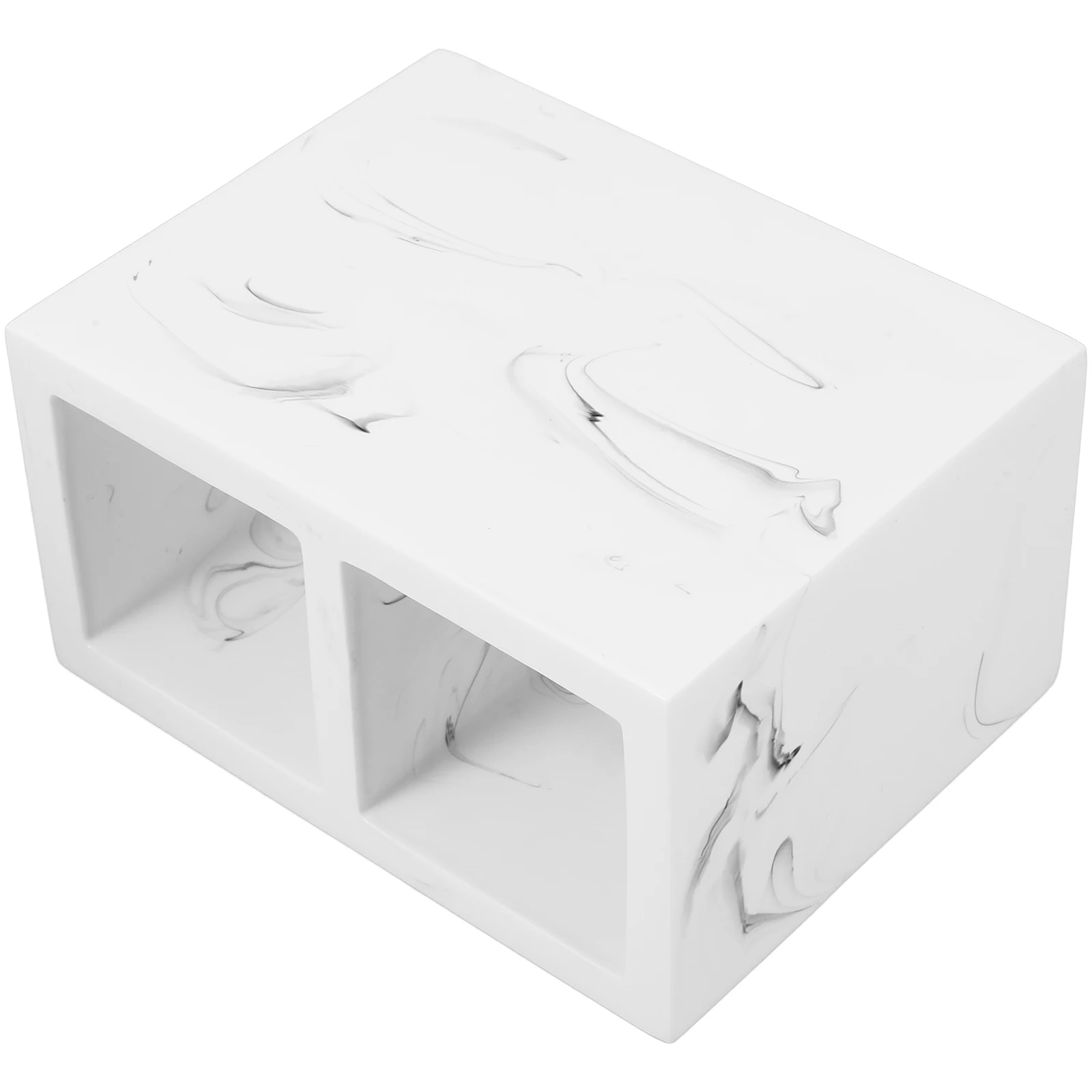 

Toothbrush Holder White Marble Large Size Electric Toothbrush Stand Resin Bathroom Organizer Toothpaste Rack For Home